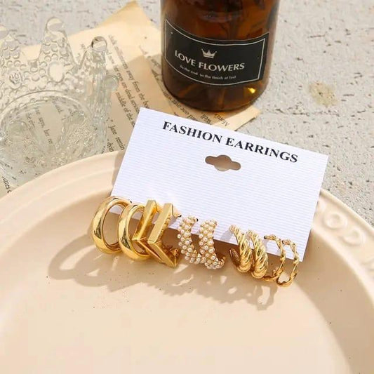 Combo #1 (5-Pair Earing Set for Everyday Style