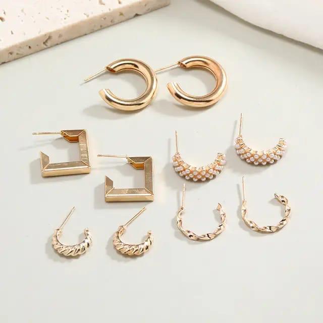 Combo #1 (5-Pair Earing Set for Everyday Style