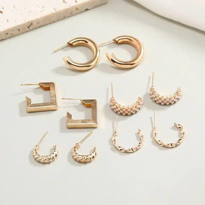 Combo #1 (5-Pair Earing Set for Everyday Style