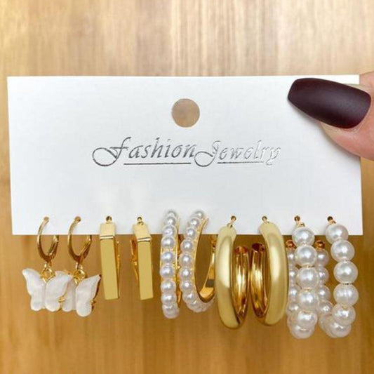 Combo #4( 5-Pair Earring Set for Every Style)