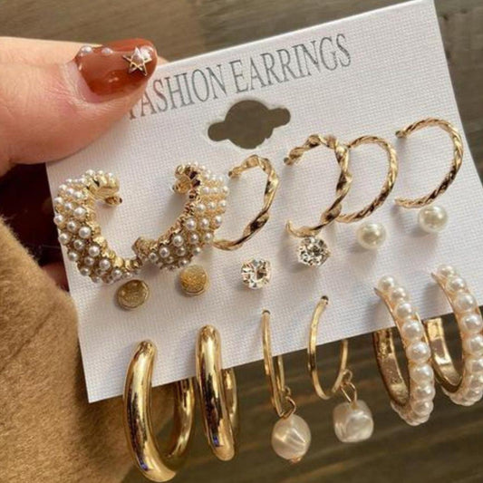 Combo #1: 9-Pair Earring Set for Every Style