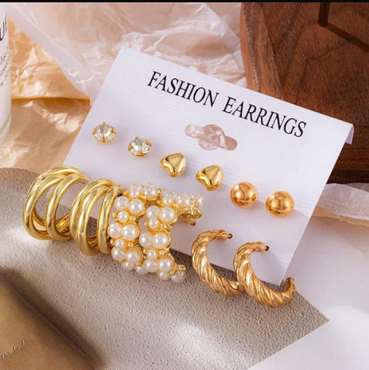 Combo #2 (6-Pair Earring Set for Every Style)