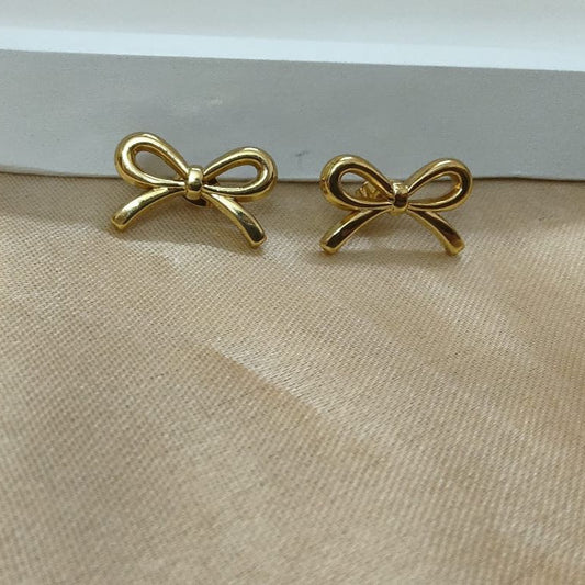 Minimal Bow (Anti Tarnish) Studs