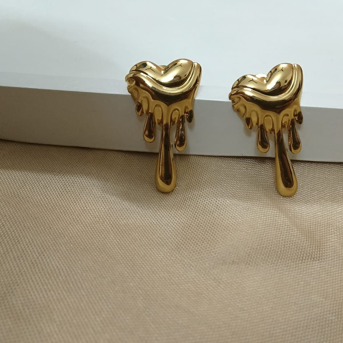 Trending Melting Heart (Anti Tarnish) Studs
