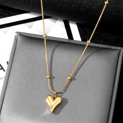 Heart & Beads Anti Tarnish Neckpiece