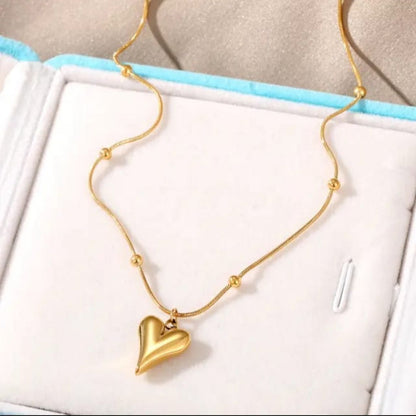 Heart & Beads Anti Tarnish Neckpiece