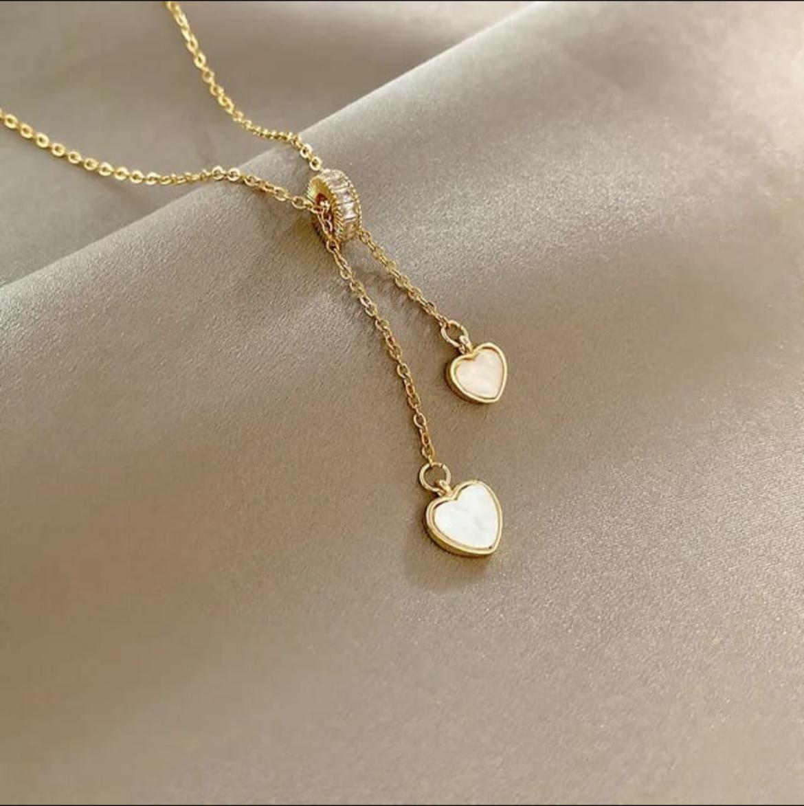 Minimal Heart drop Necklace (Anti Tarnish)