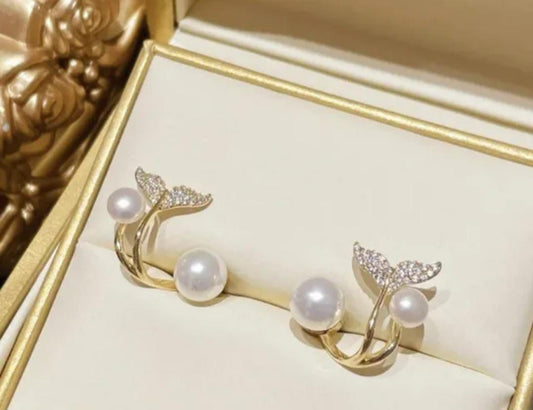 Mermaid Pearl Detachable Earrings