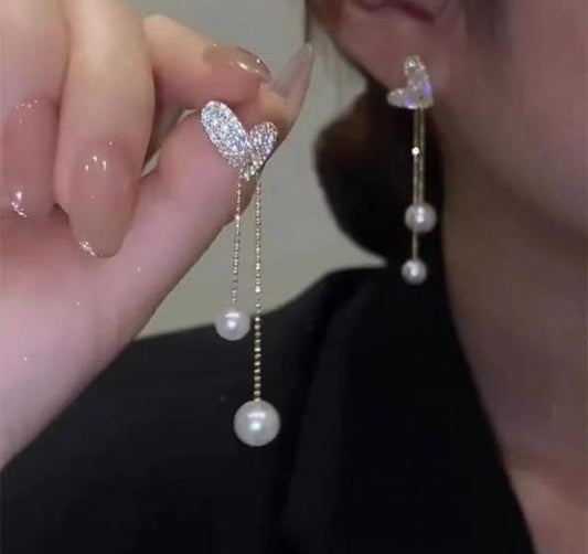 Heart Drop Earrings
