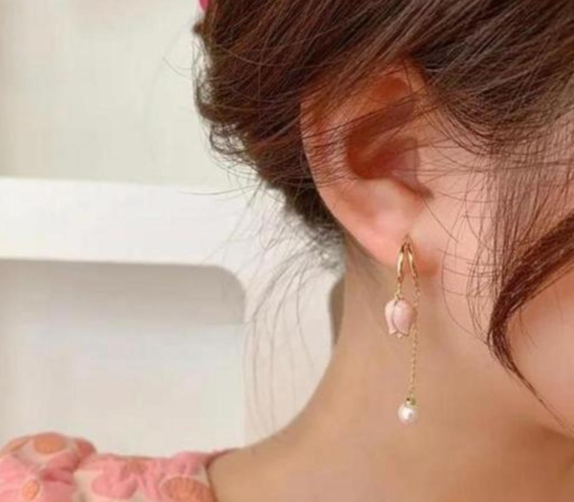 Flower Drop Earring