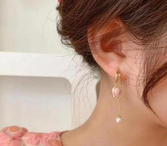 Flower Drop Earring