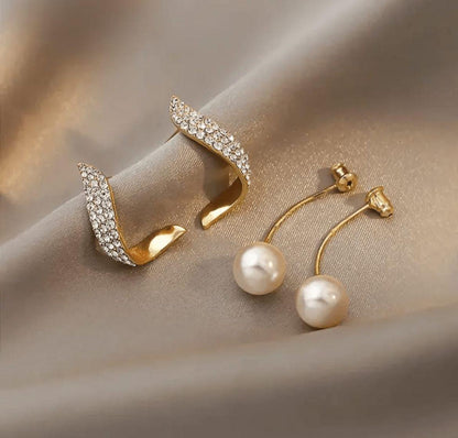 Korean Everyday Curvy Detachable Earrings