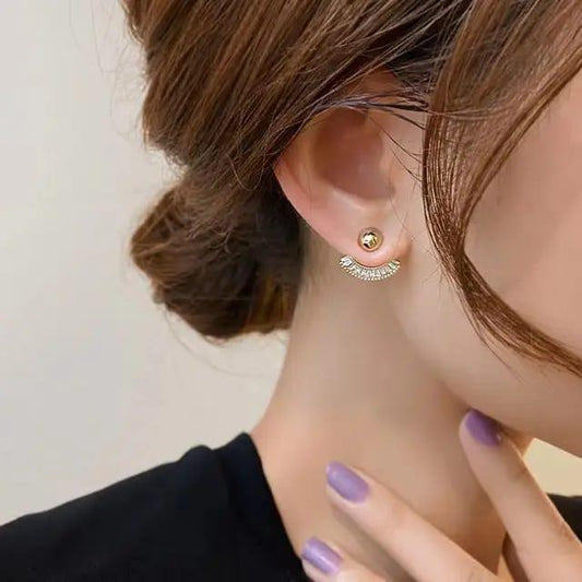 Minimal Stone Detachable Earrings