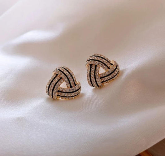 Rhinestone Black Studs
