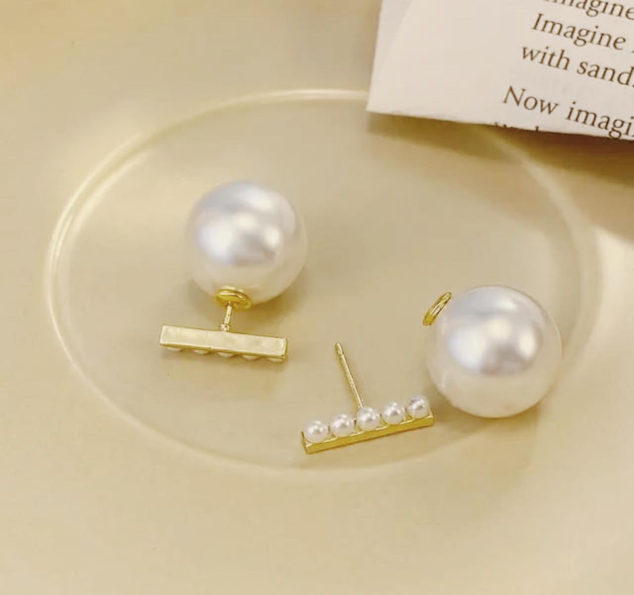 Dainty Pearl Detachable Studs