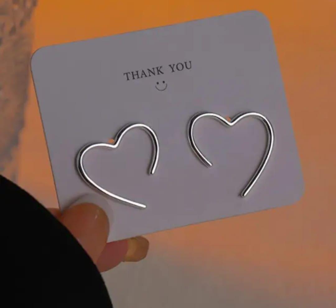 Minimal Heart Stainless Steel Studs